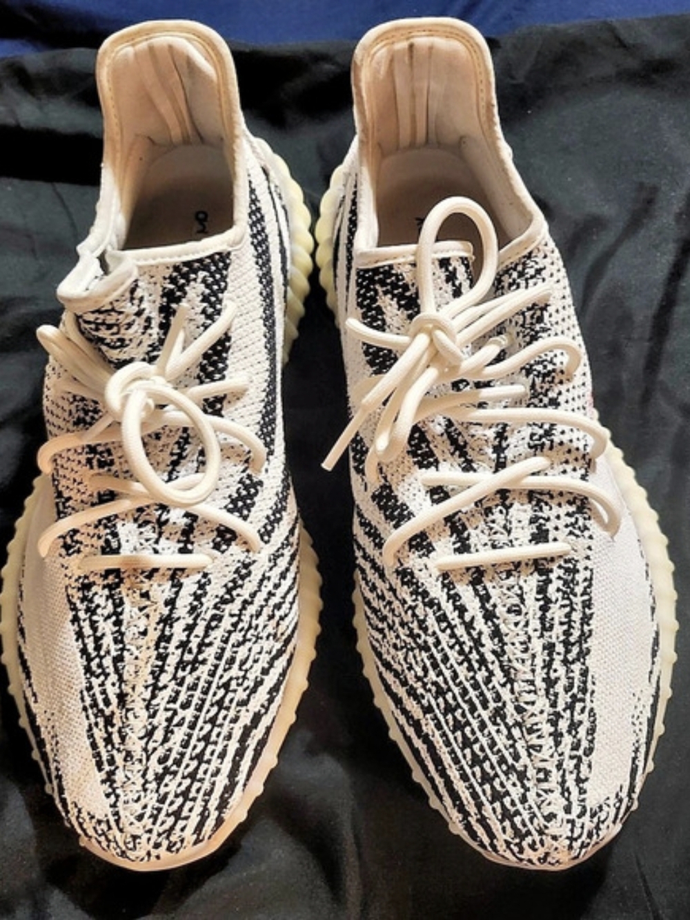 Adidas Yeezy Boost 350 V2 SPLY-350 Sneakers in White & Black US 13